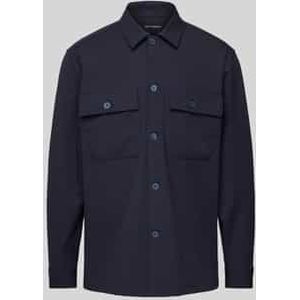 Regular fit overhemdjack met paspelzakken op de borst