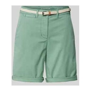 Regular fit korte chino van katoenmix