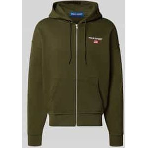 Sweatjack met labelstitching