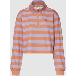 Sweatshirt met streepmotief, model 'CAREFREE VIBE'