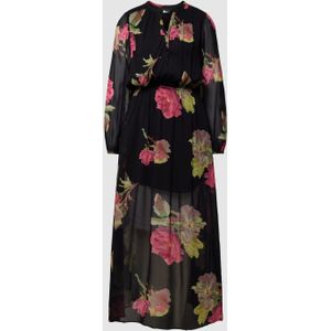 Maxi-jurk van puur viscose met bloemenmotief