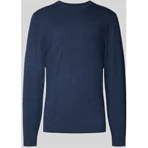 Gebreide pullover met ribboorden