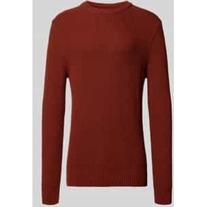 Gebreide pullover met ronde hals