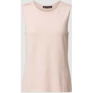 Tricottop met ronde hals