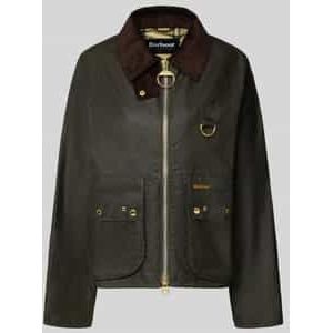 Regular fit gewaxt jack van puur katoen, model 'KEARTON'