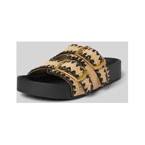 Slippers met labeldetails, model 'ON DECK'