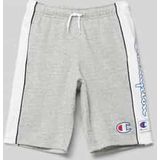 Regular fit bermuda met labelprint