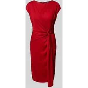 Lauren Ralph Lauren - Jurk - Rood - Jersey - 3/4 Lengte