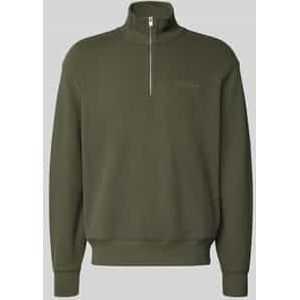 Tommy Jeans - TJM RLX Waffle Script Qrtr ZIP - Sweatshirt - Groen