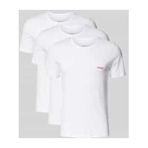 T-shirt met labelprint in een set van 3 stuks