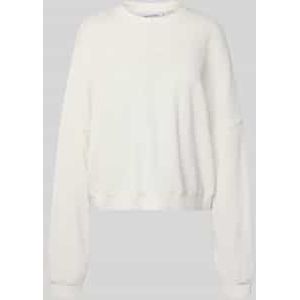 Oversized sweatshirt met ribboorden