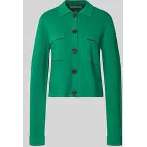 Regular fit overhemdjack van wolmix