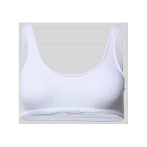 Bikinitop in bustiermodel met labeldetail, model 'JUSTIN'