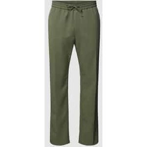 Broek van viscosemix met persplooien