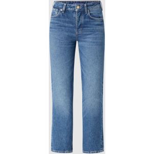 Straight fit high rise jeans van lyocellmix