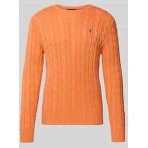 Gebreide pullover met labelstitching