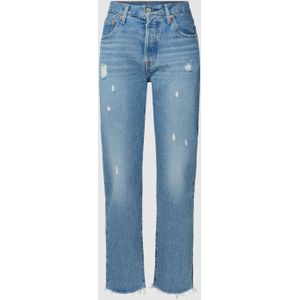 Straight fit jeans in used-look