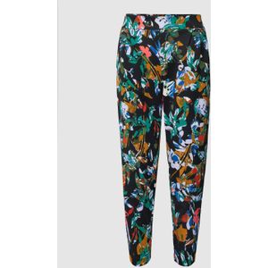 Stoffen broek met all-over motief, model 'Kate'