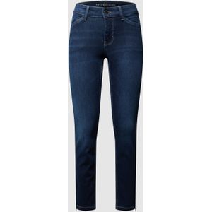 Stone-washed skinny fit jeans