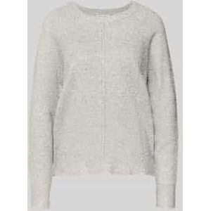 Gebreide pullover van effectgaren met ronde hals