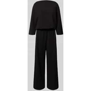 Jumpsuit met cascadehals en steekzakken