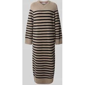 Rechte vrijetijdsjurk van een mix van wol en kasjmier