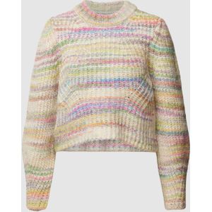 Gebreide pullover met streepmotief, model 'CARMA'