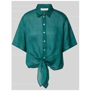 Regular fit blouse met knoopdetail