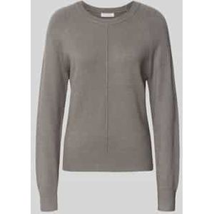 Gebreide pullover met ribboorden