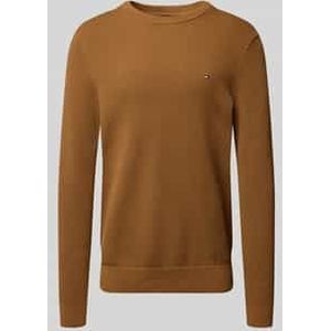 Regular fit gebreide pullover van zuiver katoen