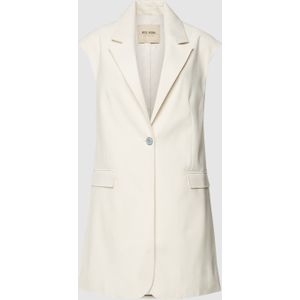 Lange blazer in effen design, model 'Lilia Leia'