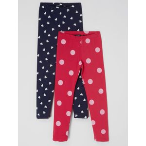 Legging met all-over motief in een set van 2 stuks