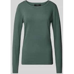 Regular fit gebreide pullover met ronde hals, model 'CARE STRUCTURE'