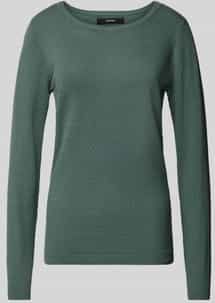 Regular fit gebreide pullover met ronde hals, model 'CARE STRUCTURE'