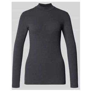 Marc O'Polo - Shirt - Donkergrijs - Lange Mouw - Normale Pasvorm