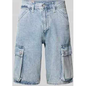 Baggy fit korte jeans met cargozakken