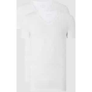 T-shirt met stretch in set van 2 stuks