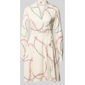 TOMMY HILFIGER - Jurk - Navy - Korte Lengte - Getailleerd - Lange Mouw