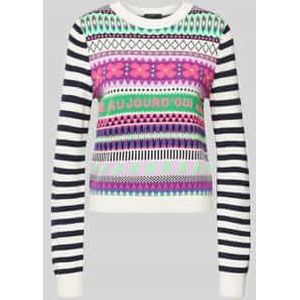 Gebreide pullover met ronde hals