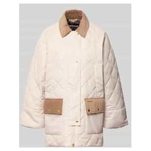 Regular fit gewatteerd jack met corduroy details, model 'ALDBURGH'