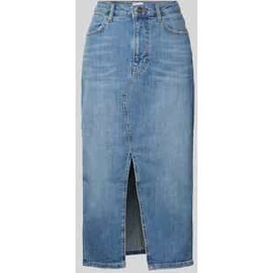 Rich & Royal - Jeansrok - Blauw - Katoen/Elastaan - Steekzakken