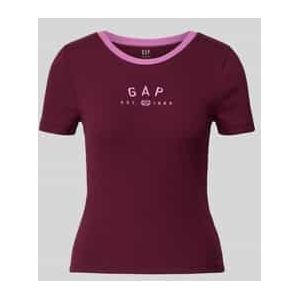 T-shirt met logo en ronde hals