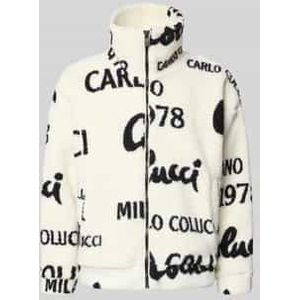 Oversized fleecejack met ritssluiting