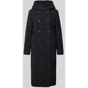 Gil Bret - Wollen Jas - Zwart/Grijs - Met Capuchon