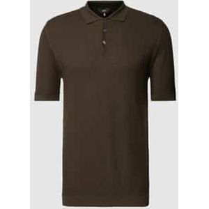 Slim fit poloshirt met structuurmotief, model 'Flavio'