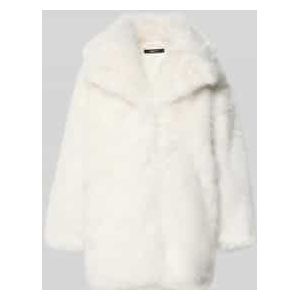 Lange jas van imitatiebont met reverskraag