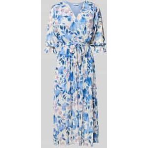 Midi-jurk met V-hals