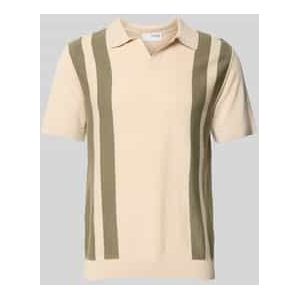 Poloshirt met V-hals, model 'MATTIS'