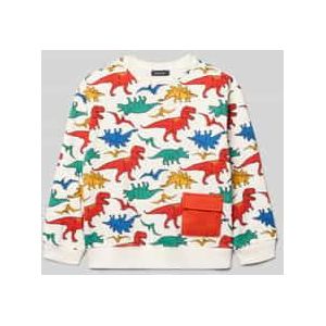 Regular fit pullover met all-over motiefprint