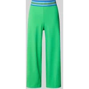 Regular fit culotte met vaste persplooien, model 'SALLY'